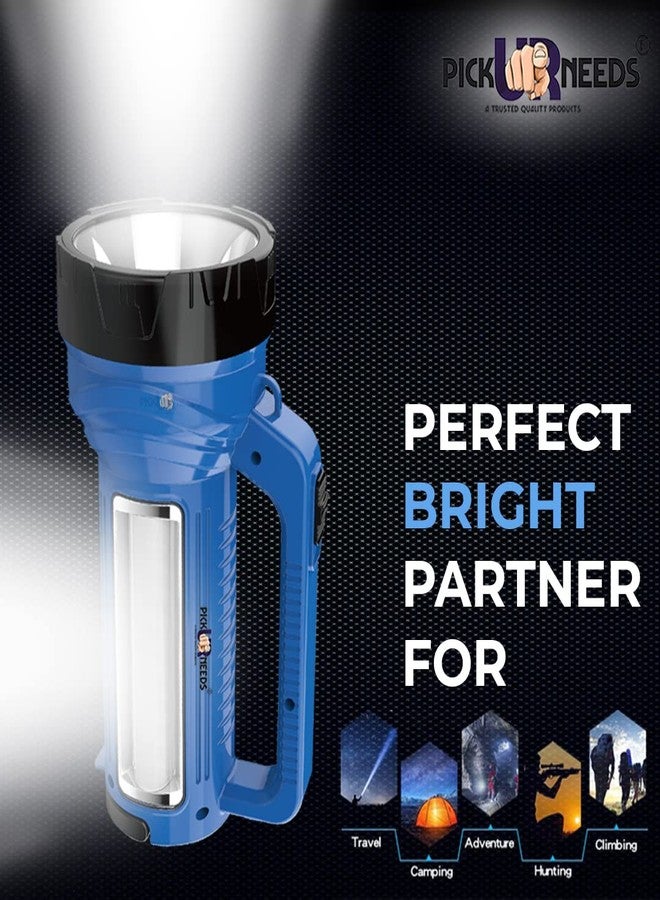 Pick Ur Needs Long Range Emergency Search Torch Light Rechargeable 100W with Side LED Tube Lights - Image 4